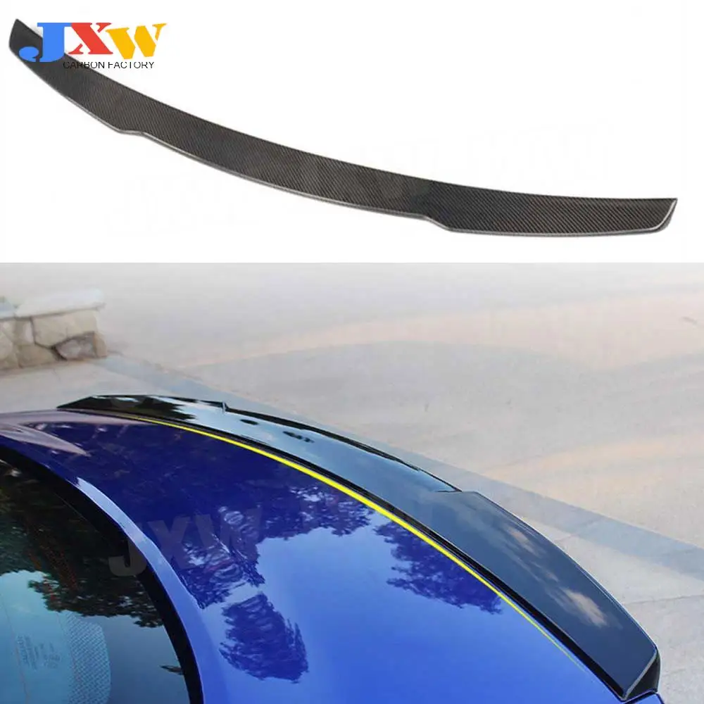 

Carbon Fiber /ABS Gloss Black Rear Lip Spoiler For Jaguar XE Sedan 4-Door 2015-2018 K Style Rear Trunk Trim Wings Car Styling