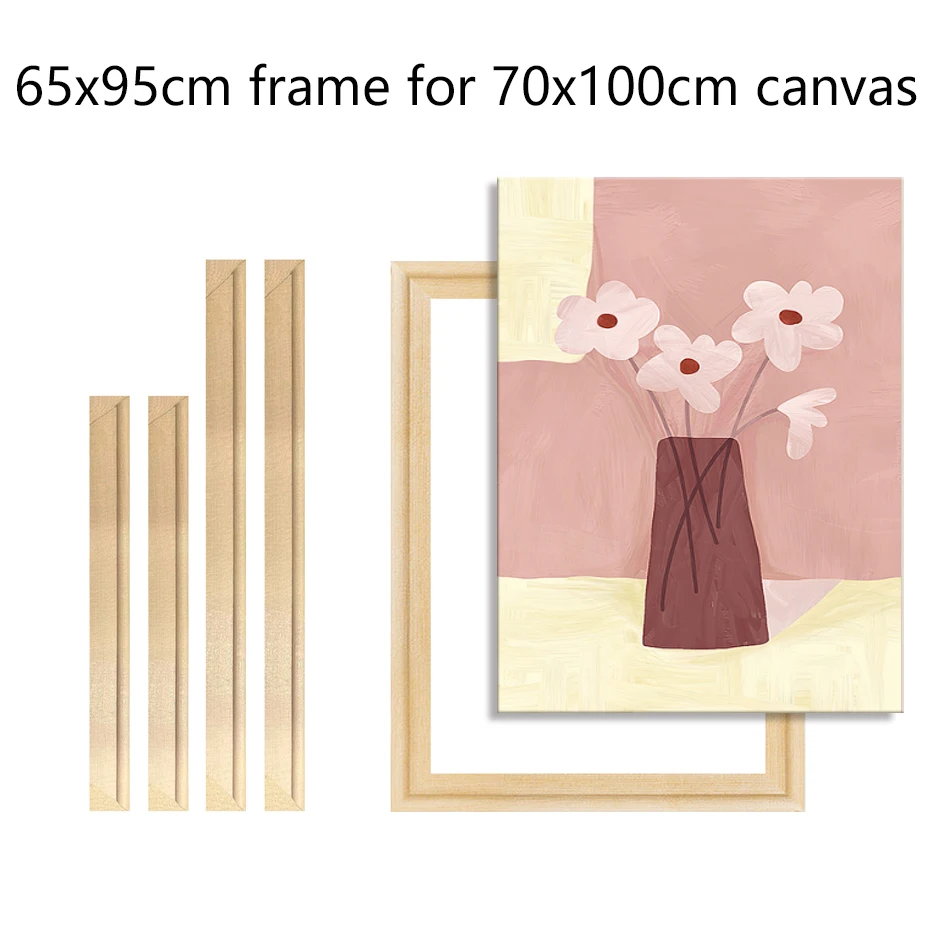 65x95 См Деревянная Рамка Для 70x100 Холст Искусство Современный Стиль Настенная