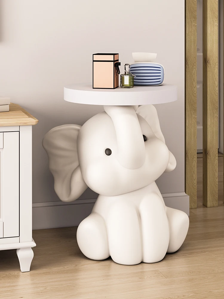 

Floor Ornament Home Decor Elephant Coffee Table Housewarming Gift Sofa Corner Table Home Bluetooth Speaker Room Floor Decoration