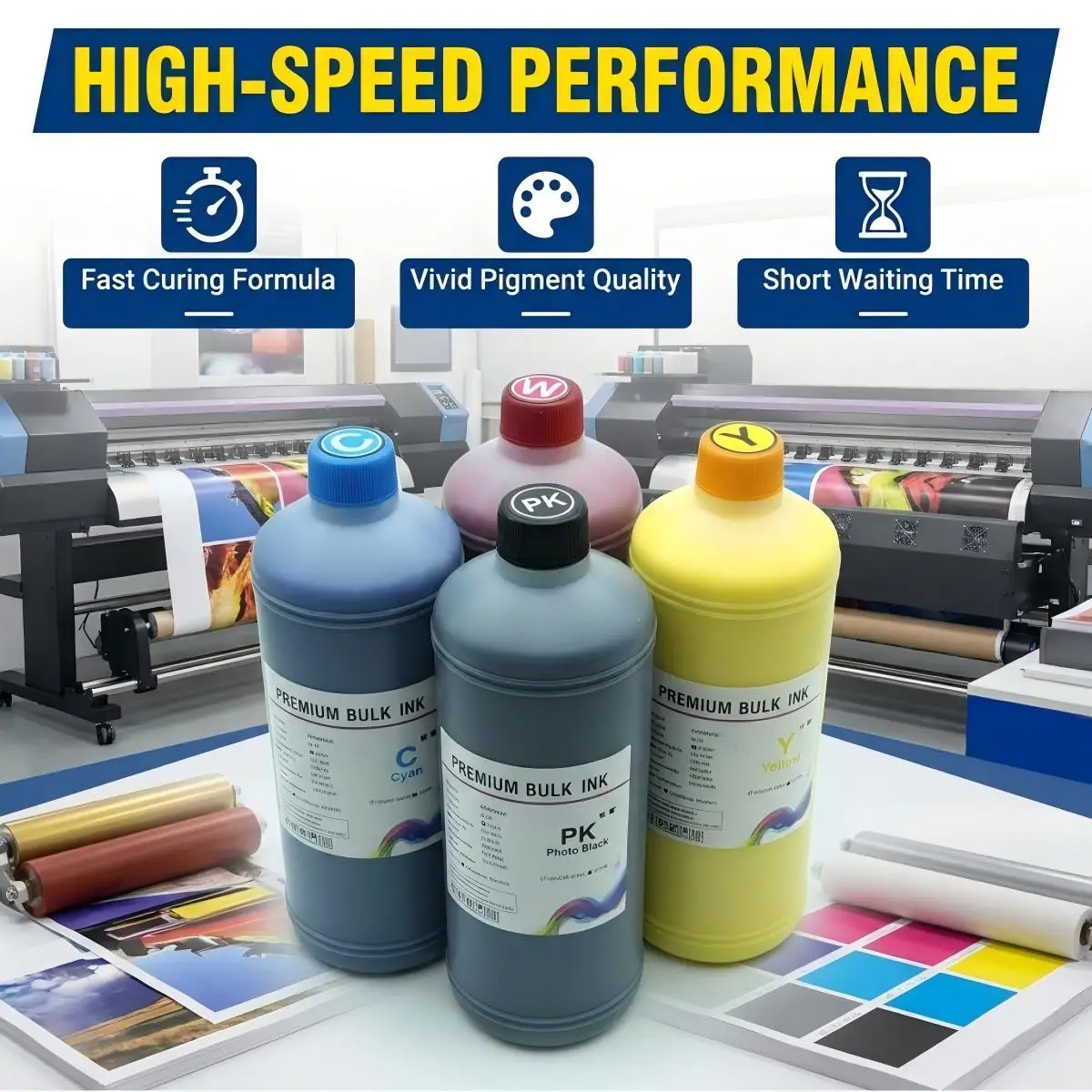Фото Высокоскоростные пигментные чернила для принтеров Epson WorkForce WF-C878R WF-C879R C878R C879R, 1000 мл, T05A1 T05A2 T05A3 T05A4 №2