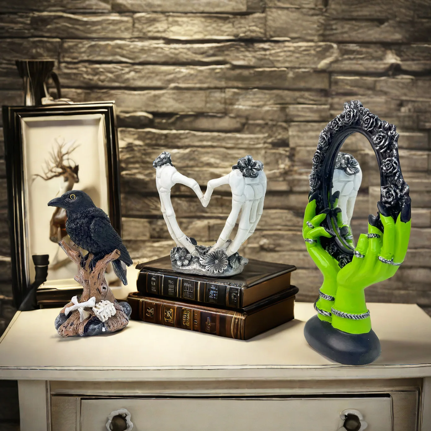 Новое волшебное зеркало на Хэллоуин украшение для рук дома День мертвых