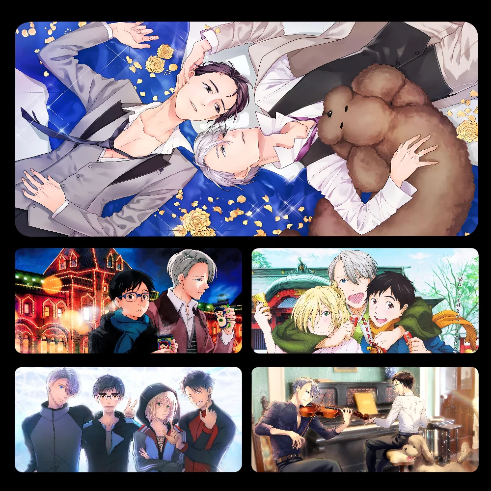 Большой игровой коврик для мыши Аниме Y Yuri On Ice утолщенный Настольный Коврик