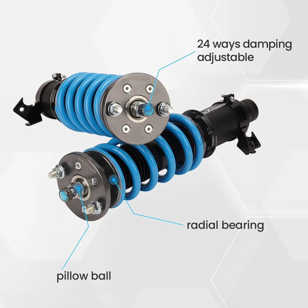 4 шт. 24 варианта Регулируемый демпфер модернизация койлов для Honda Civic ED EE EF SH CRX 88-91