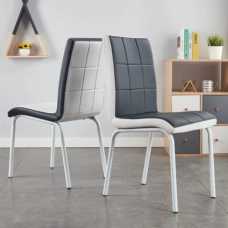 Минималистичный металлический ресепшн обеденный стул в скандинавском стиле