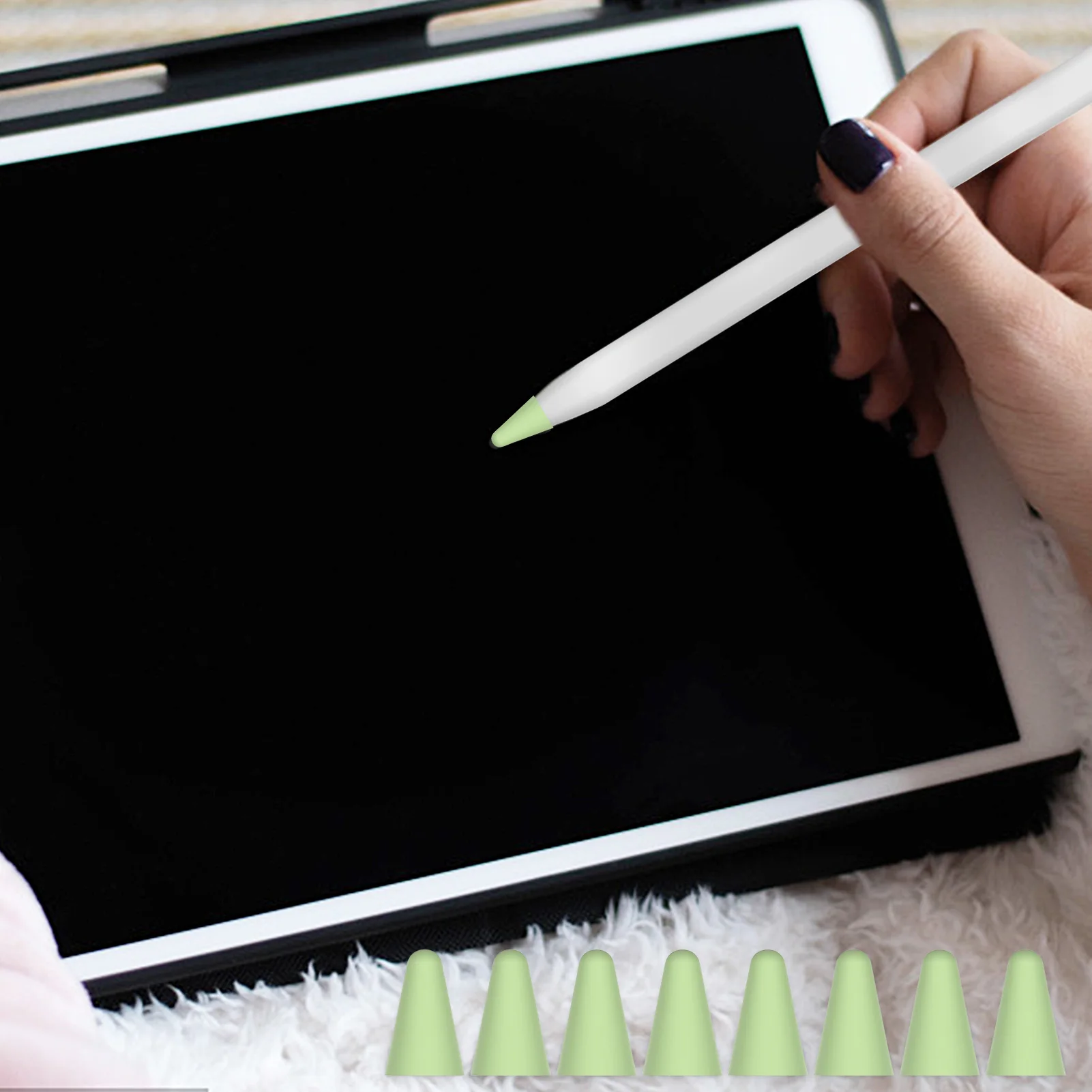 

8pcs/set Tips Replacement For IosApple Pencil 1st Gen & 2nd Generation ForApple Pencil 1st 2nd Nib Stylus Pen Tip Spare Replace