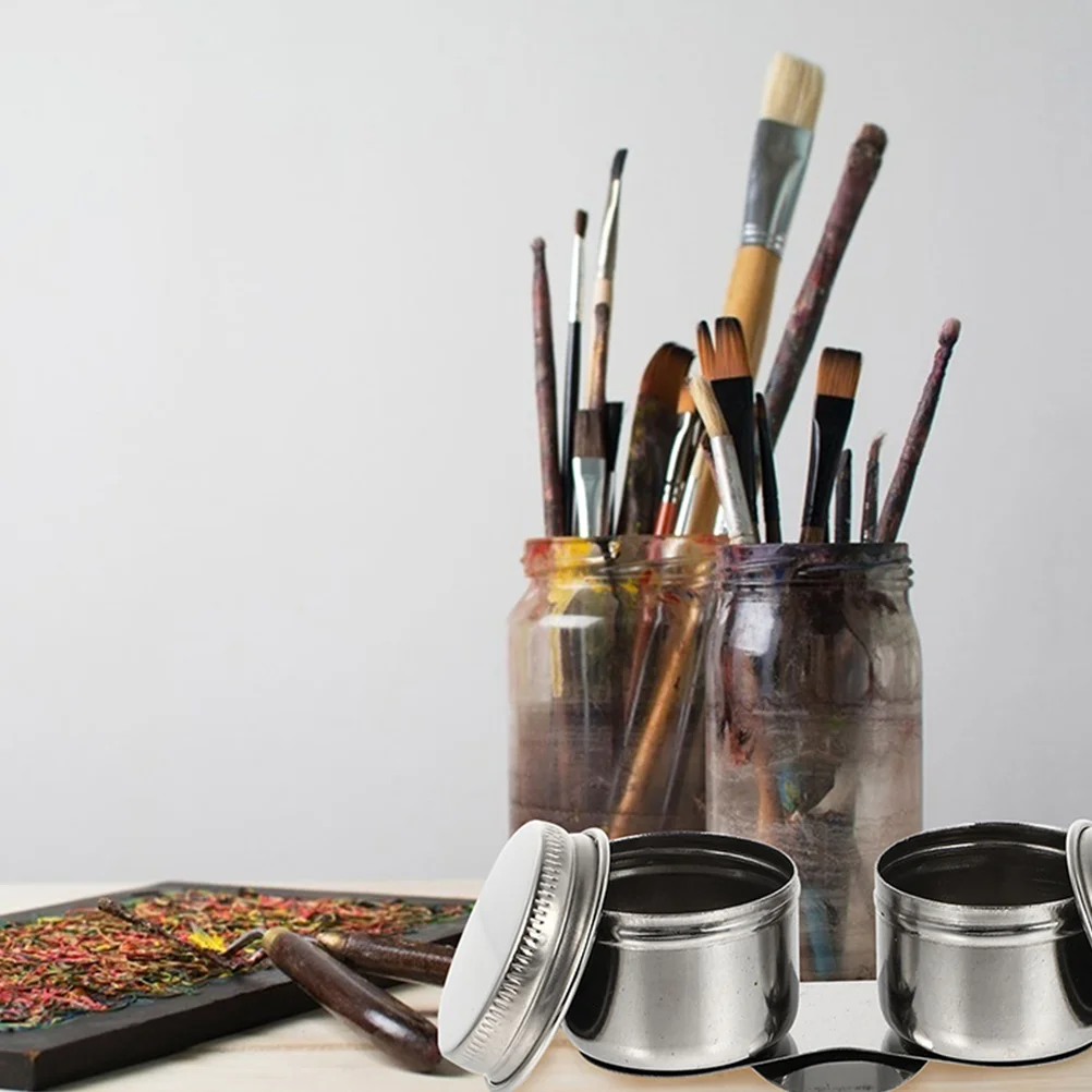 2 шт. шайба кисть для масляной живописи горшок акварельная смесь мытья очиститель