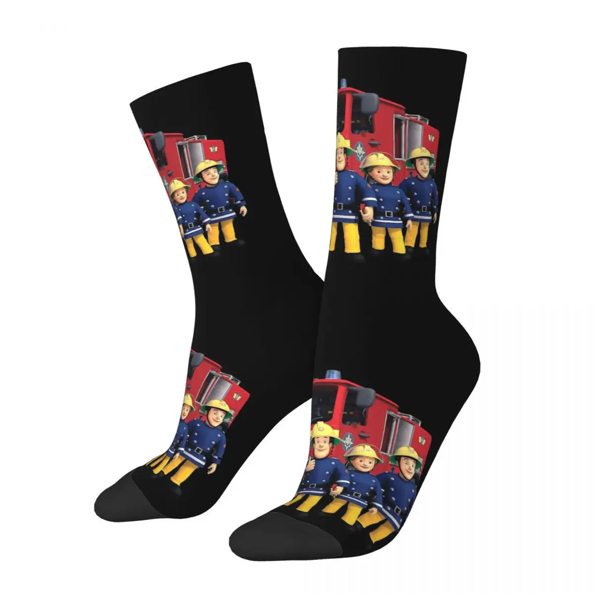 Freunde Fireman Sam Hero Socks Male Mens Women Autumn Stockings Printed