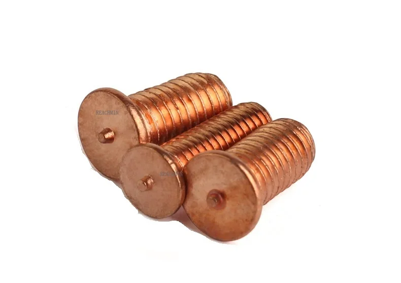 

Carbon steel M4*8/10/12/16-40MM Welding stud bolts Spot welding CD Welding Stud Welding Bolts Copper plated