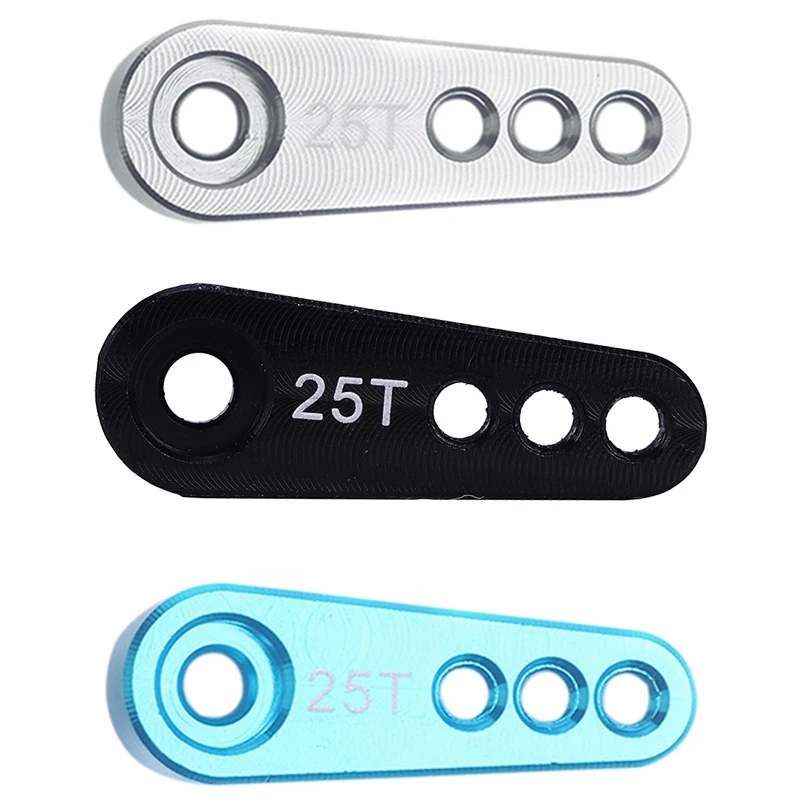 

28.5Mm 25T Teeth Tooth Steering Half Servo Arm Horn For 1/10 RC Model Car Traxxas Axial Blue