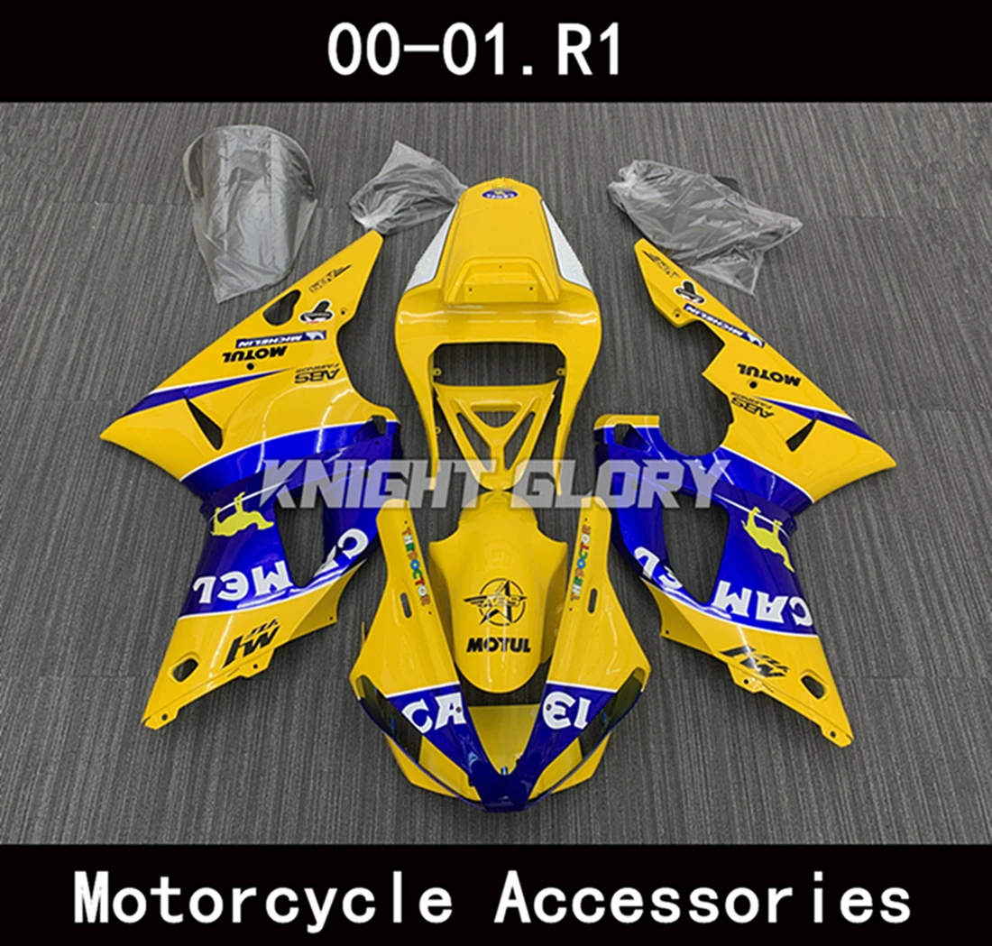 

Подходит для телефона, YZF R1 2000 2001, обтекатель ракушки мотоцикла, спойлер, комплект кузова из АБС-пластика для литья под давлением RN04