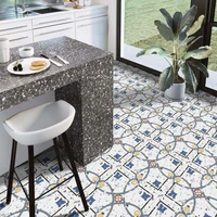european style terrazzo removable floor sticker for kitchen bathroom waterproof non slip vinyl self adhesive flooring decoration