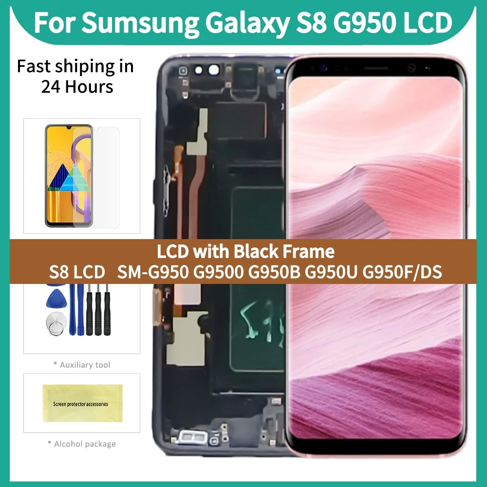 Фото ORI 120HZ AMOLED LCD-дисплей для Samsung Galaxy S8 G950, сенсорный экран в сборе №1