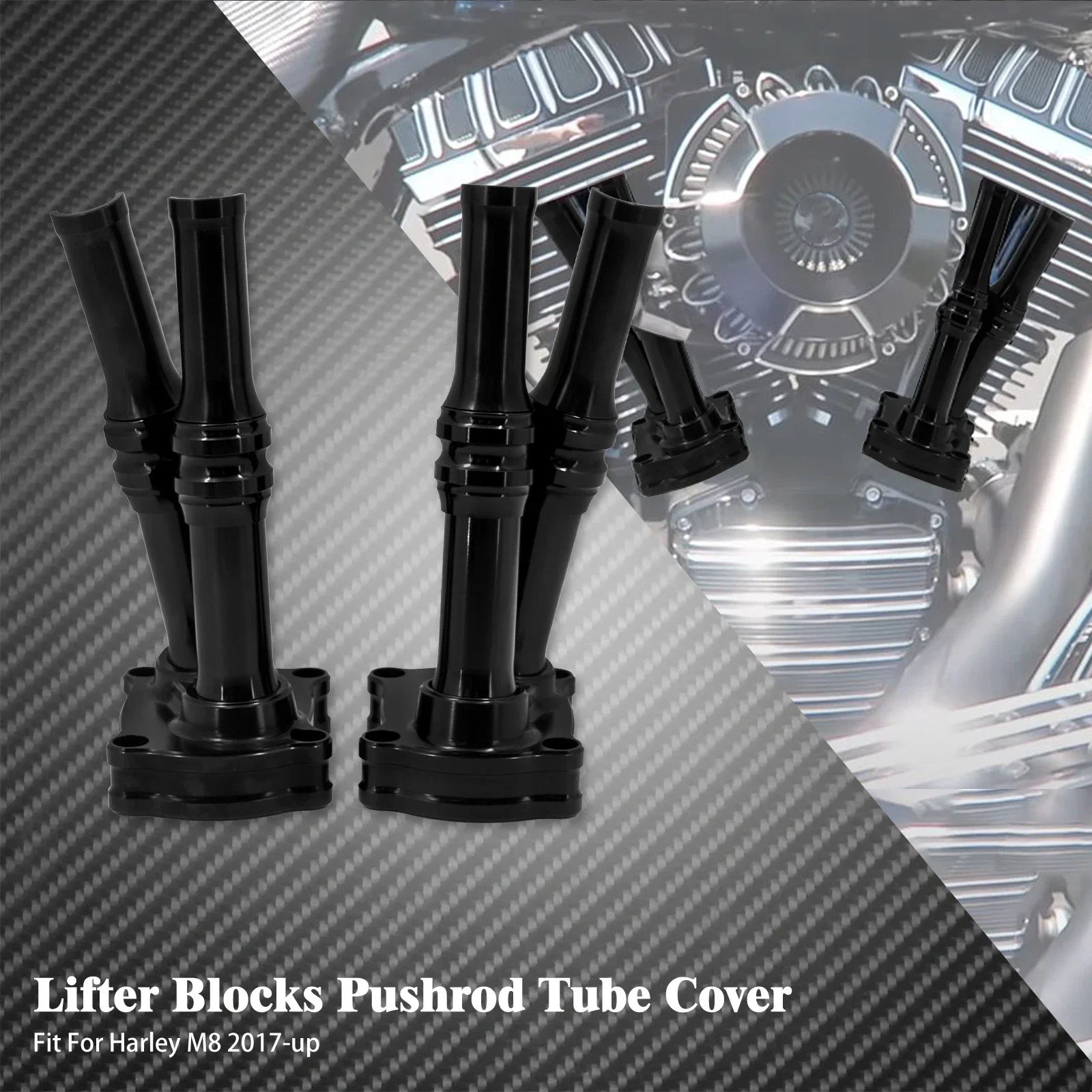 

Крышка трубки толкателя двигателя мотоцикла для Harley Touring Road King FLHR, крышка подъемного блока для Softail Breakout FXDB Fat Boy17-Up