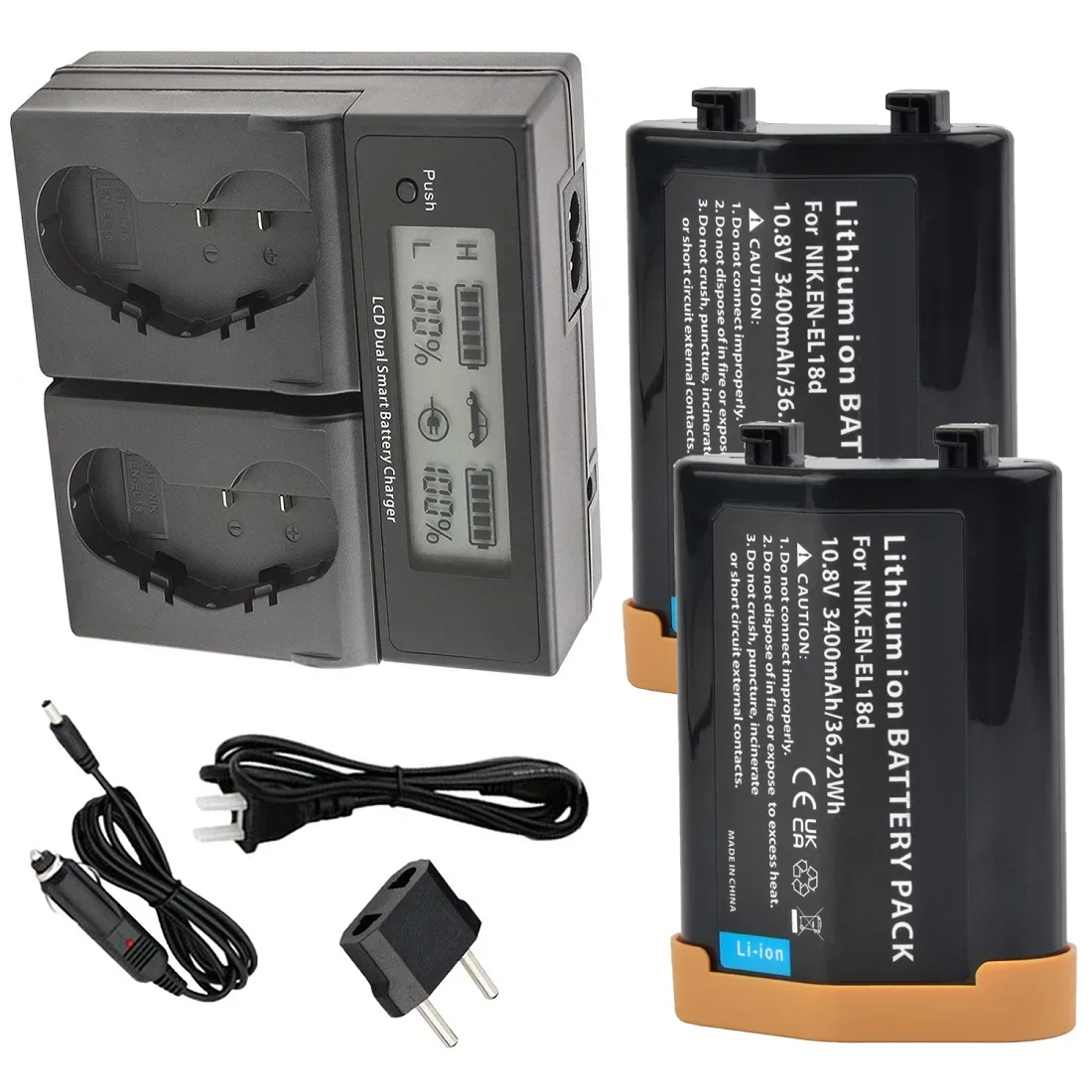 Аккумулятор и зарядное устройство для зеркальных камер Nikon Z9 D4 D4S D5 D6