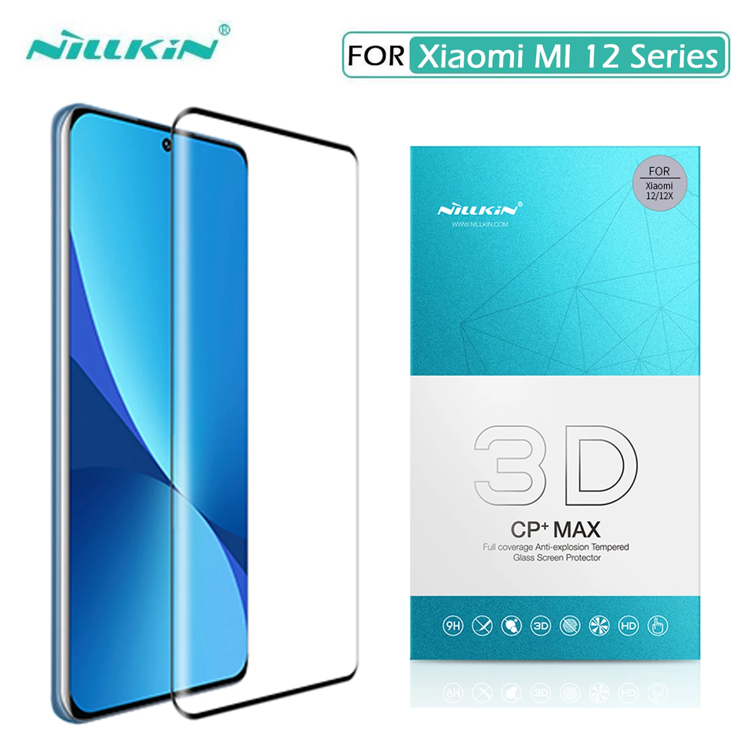 

Для Xiaomi Mi 12 Pro стекло Nillkin 3D CP + MAX полное покрытие закаленное стекло Защита экрана для Mi 12 12X пленка