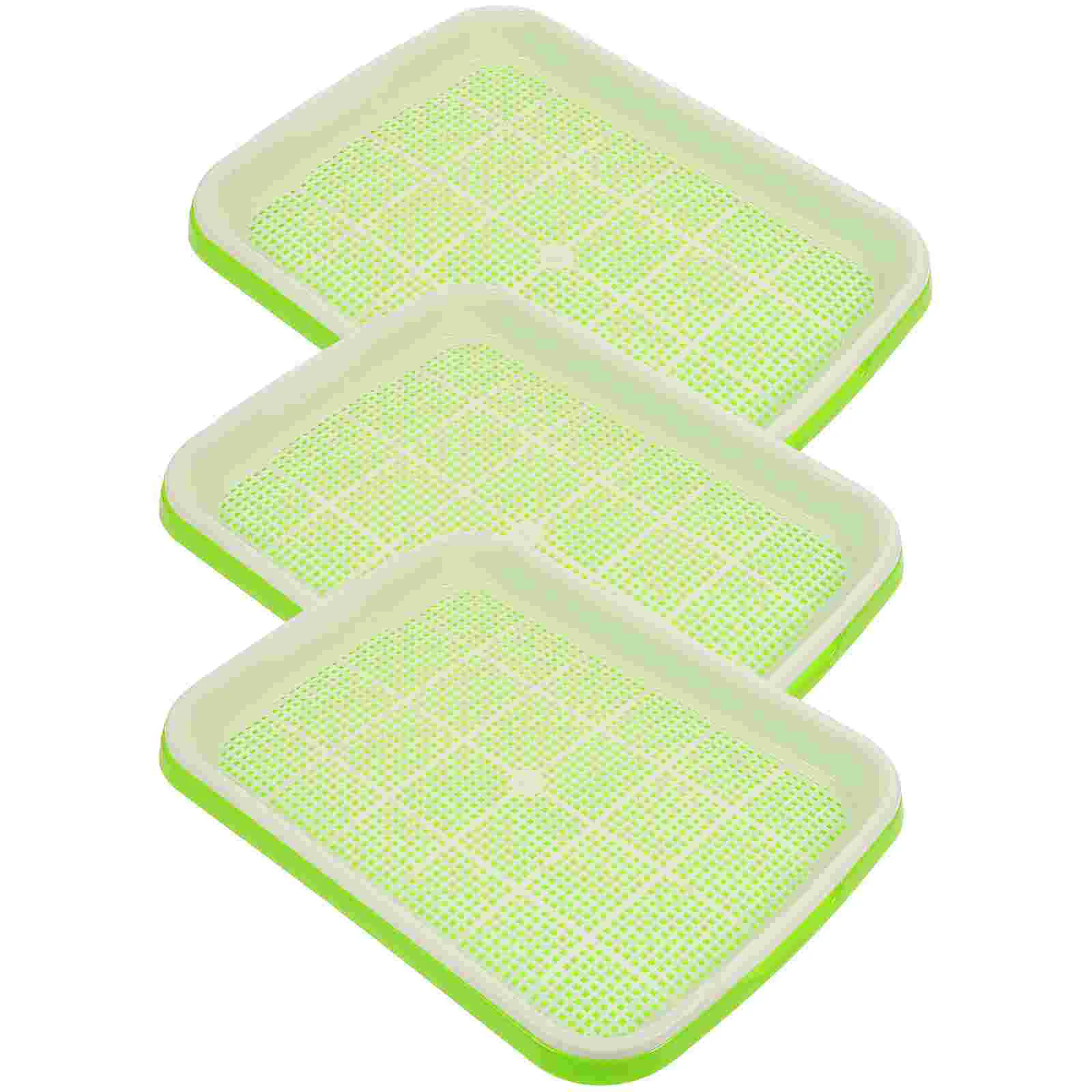 

3 Pcs Germination Tray Premium Nursery Garden Planter Veggie Hydroponic Germinating Growing Micro Greens