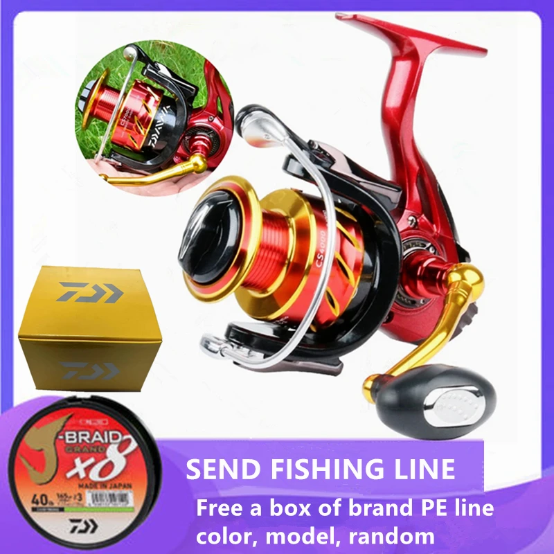 

Daiwa New 1000-7000 Metal Wire Cup 14+1BB 28kg Max Drag Metal Rocker 5.2:1 Spinning Metal Rocker Fishing Reel