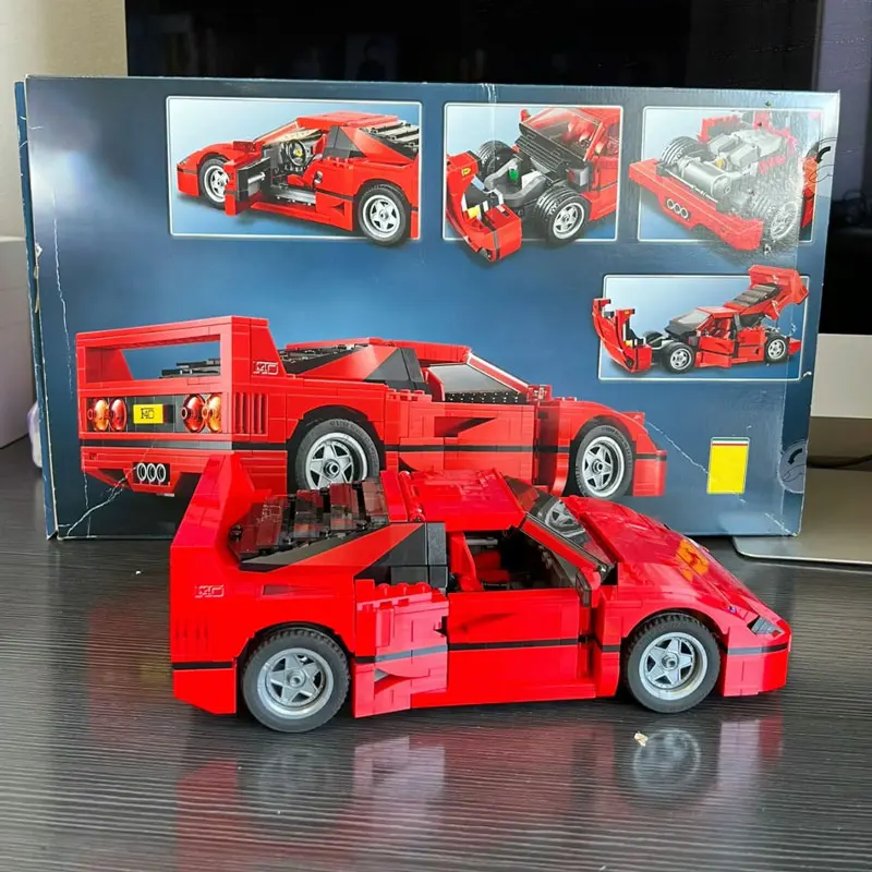 Классические технические Super Racing F40 совместимые блоки 21004 роскошные модели