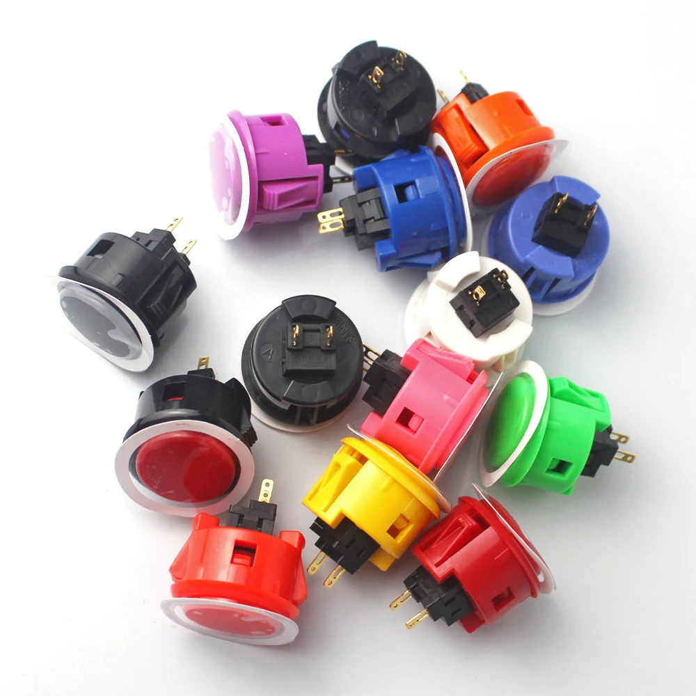 Оригинальный японский SANWA OBSF-30 Круглый кнопочный переключатель 30 мм аркадный для