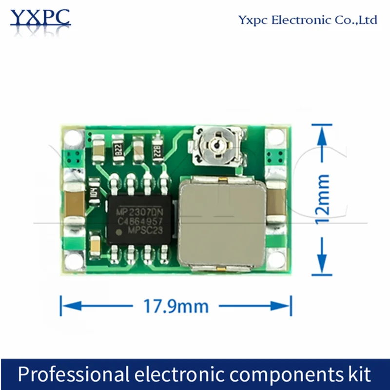 

Mini360 RC Airplane Module Mini 360 DC Buck Converter 2A Step Down Module 4.75V-23V to 1V-17V LM2596