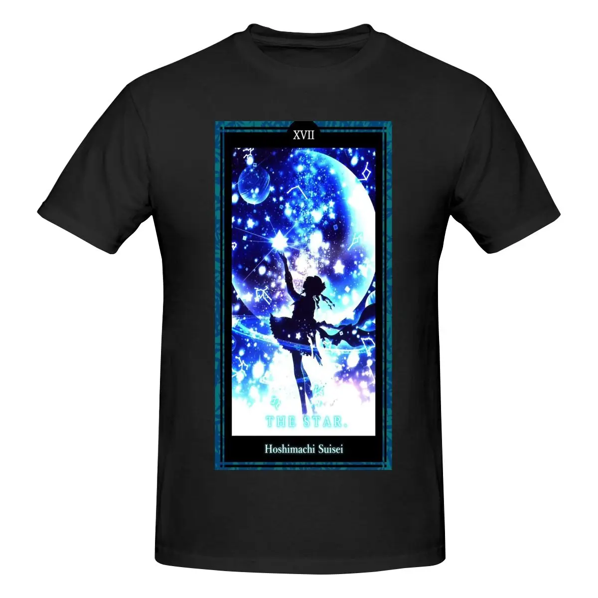 Мужская футболка Funny 17th - The Star Hoshimachi Suisei топы с принтом свободные и облегающие