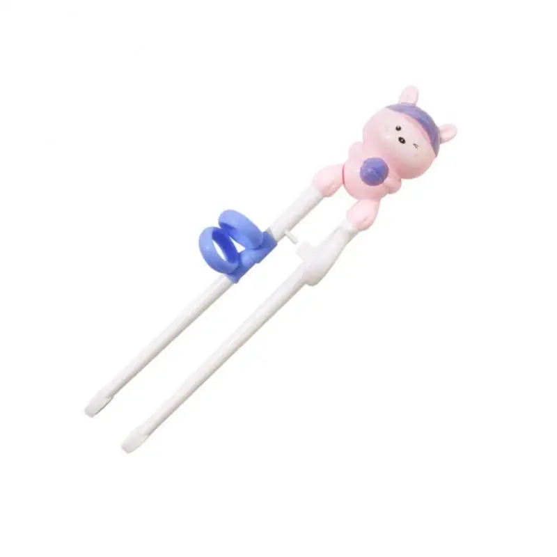 

Silicone Children's Chopsticks Cartoon Chinese Chopsticks Auxiliary Chopsticks Baby Diet Training Assistant Corrector 1 Pair