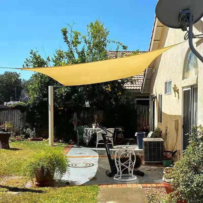 2 x 3 M Waterproof Outdoor Awning Rectangle Sun Shade Sail Canopy Shelter 160gsm Polyester Fabric Cloth Screen for Patio Carport