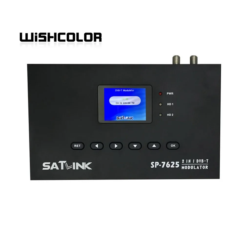 Wishcolor ST-7625 DVB-T модулятор COFDM модулятор 100-860 МГц для преобразования аудио и видео сигналов для Satlink