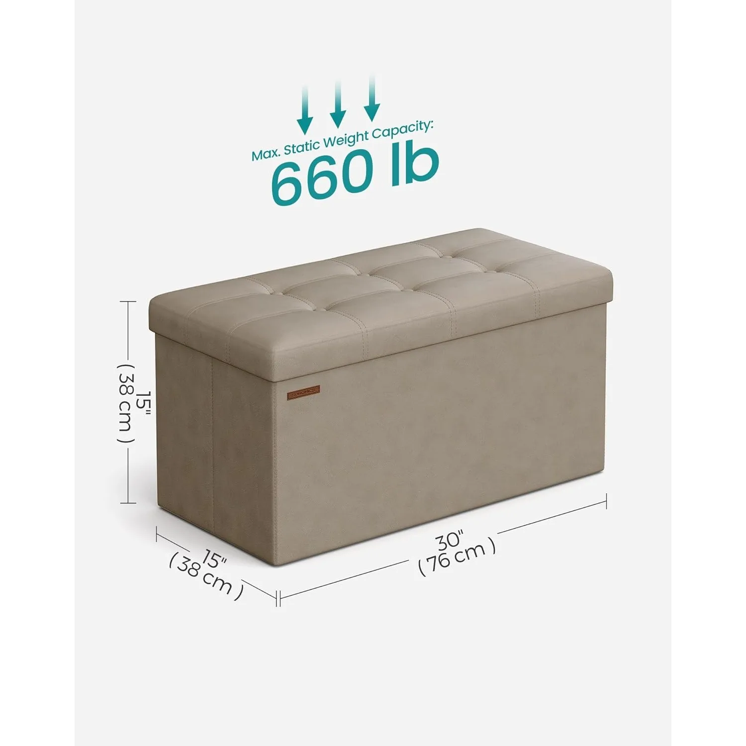 Складная подставка для хранения 30 дюймов ног кофейный столик мягкое сиденье