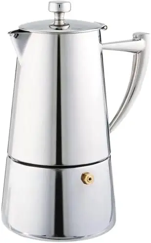 

10-Cup Stainless Steel Stovetop Moka Espresso Maker Coffee makers Coffee machine Milk steam frother Slim green coffee Espresso c