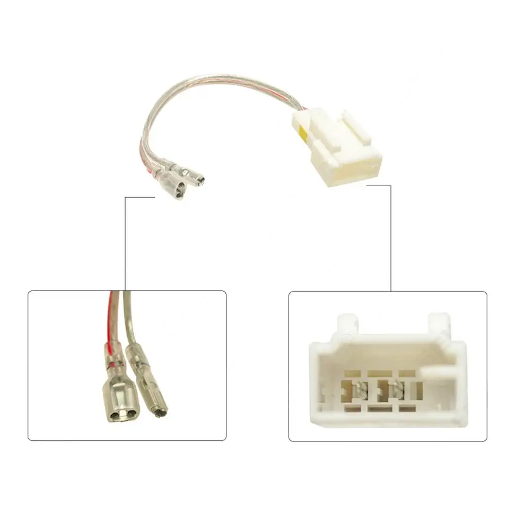 

Newest Car Horn Modification Line Audio Clip-free Adapter Connector Plug Bass Speaker Harness Cable Compatible For Galant Scion