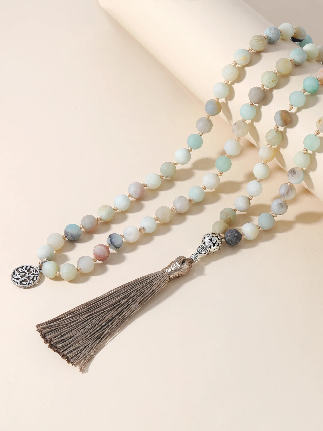 Ожерелье OAIITE 8 мм 108mala из бисера на Amazon мужское трехстороннее ожерелье