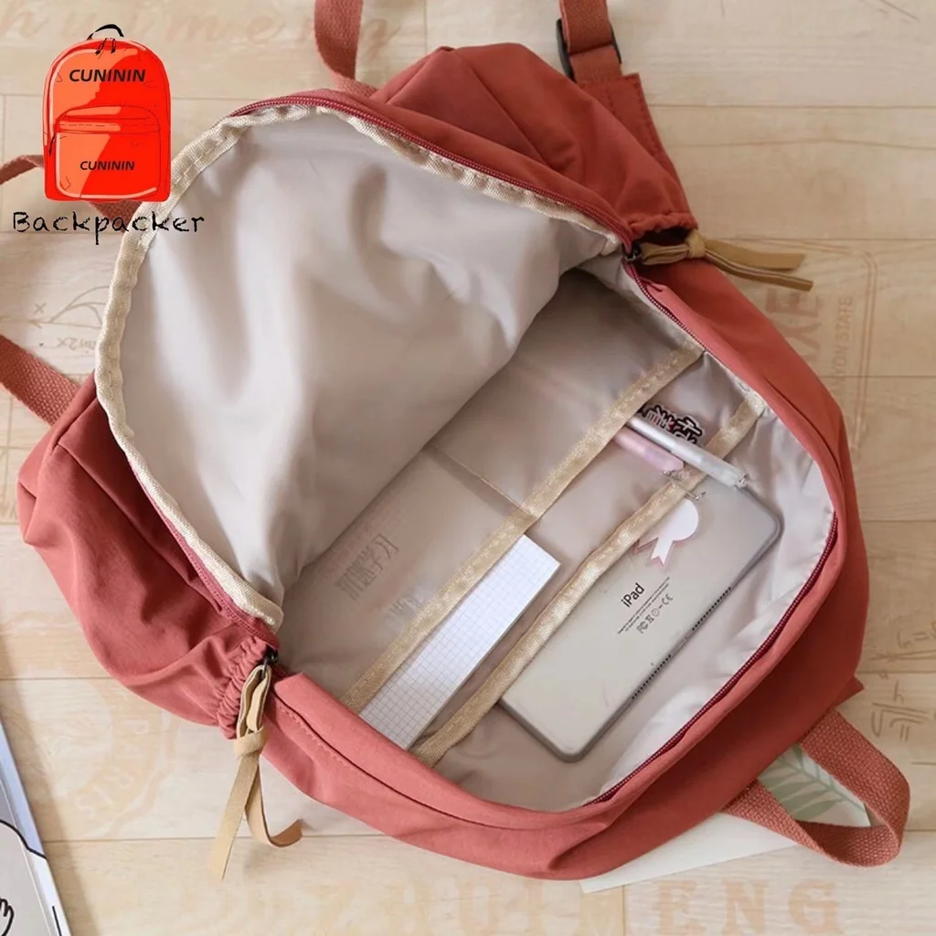 

Korean High Quality Large Capacity Bags Plain Fashion Backpack Woman School Bag Travel Backpack School Backpacks