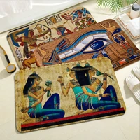 ancient egypt hallway carpet rectangle anti slip home soft badmat front door indoor outdoor mat bedside area rugs