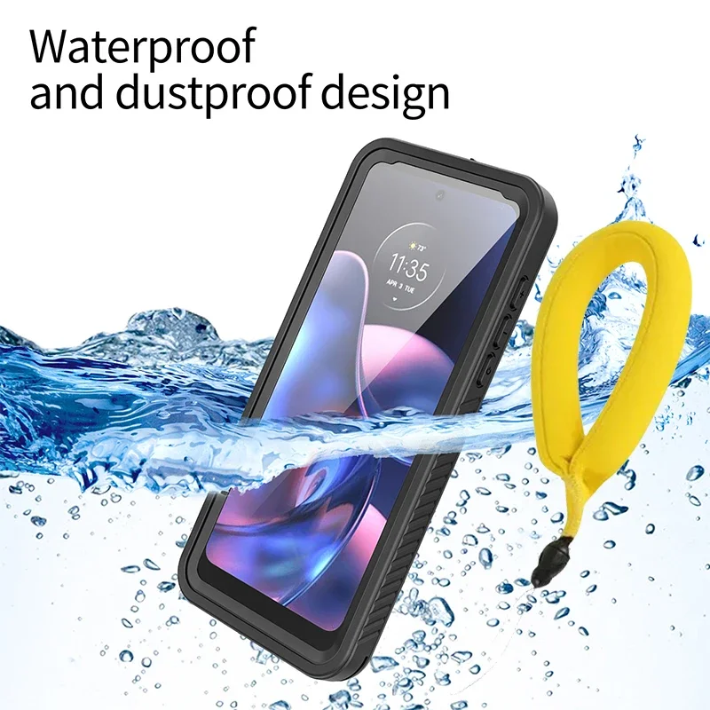 

Hot Outdoor Sports Case For Motorola Moto G Power 2022 Diving Depth 2M Shockproof Clear Phone IP68 Waterproof Swim Run Cover