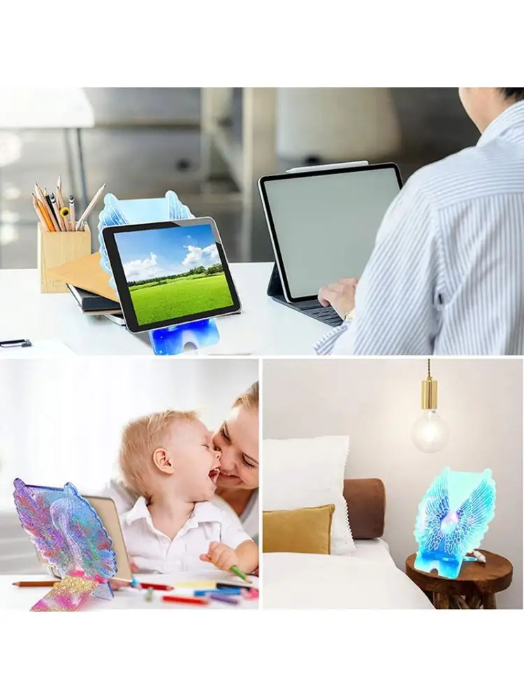 Полимерные формы силиконовая подставка для телефона большие крылья из смолы