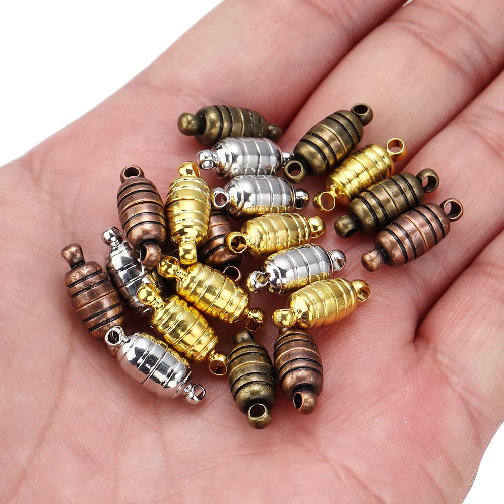 5 компл./лот медные сильные магнитные застежки металлические круглые пряжка