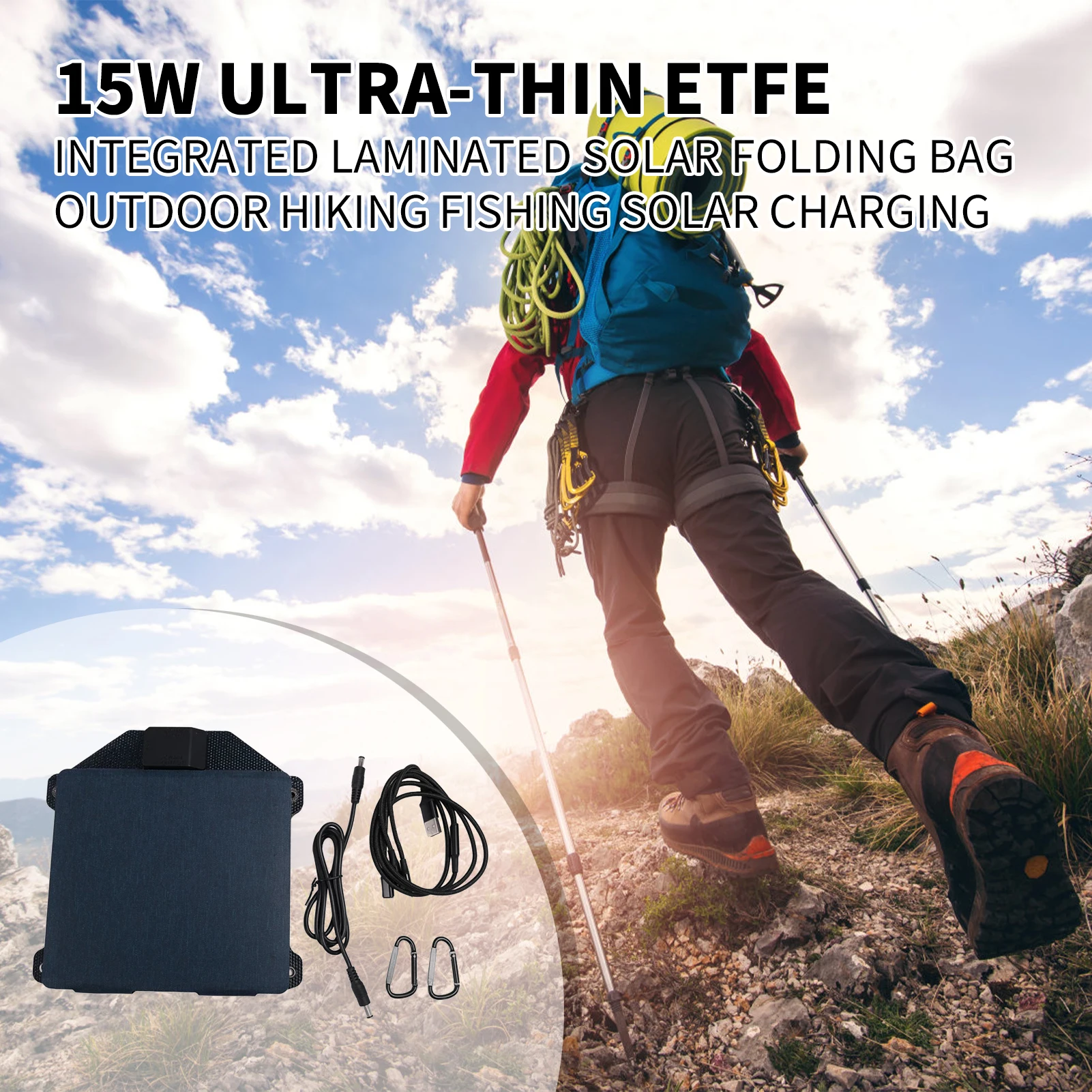 

Portable Solar Charger Ultra-thin Fast Charging Mobile Phone for Charging Cell Phones Mobile Power