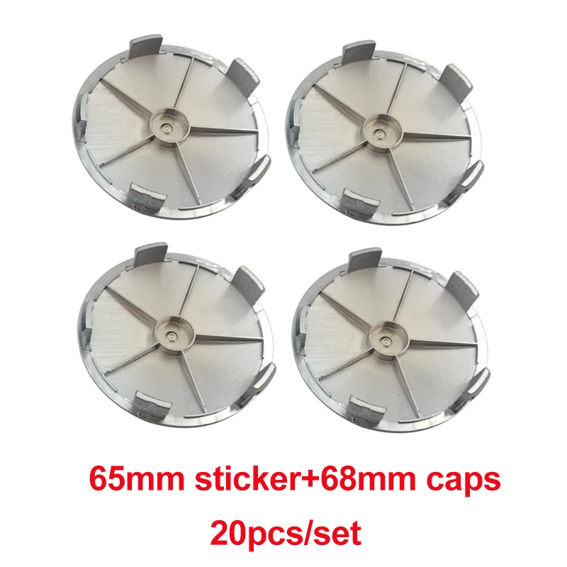 

20pcs For E46 E30 E39 E34 E60 E36 68mm blue white carbon fiber wheel center cap Wheel Dust-proof emblem covers car hub cap