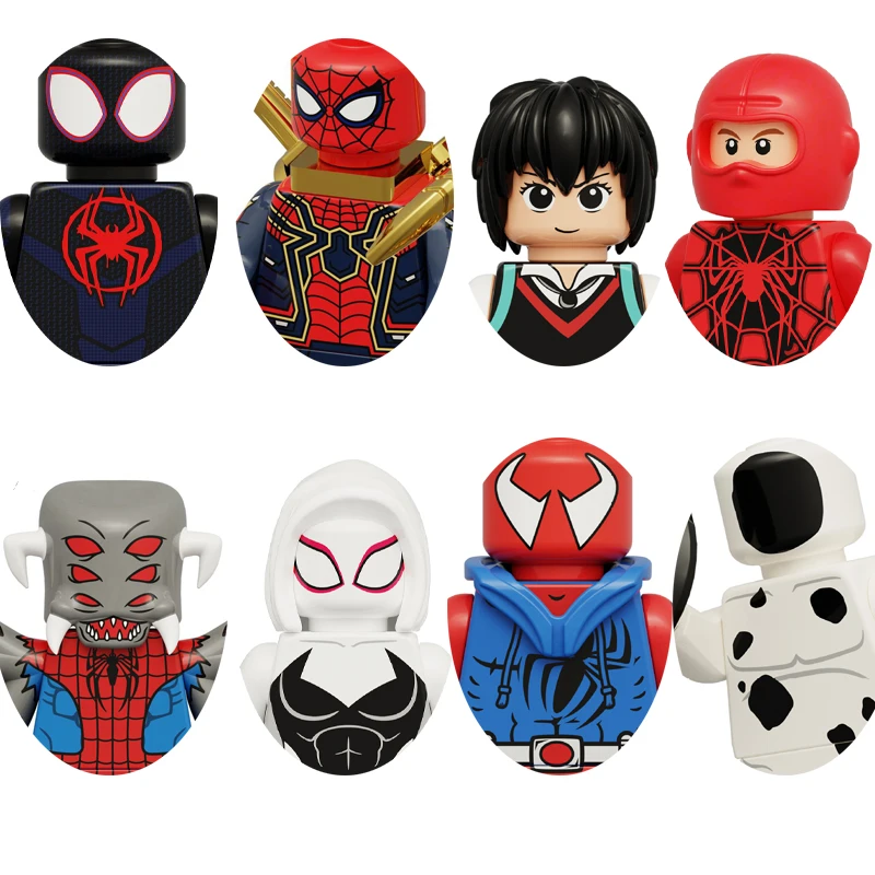 

Spider Superhero Man Miles Morales Gwen Building Blocks Anime Bricks Mini Action Toy Figures Assemble Blocks Kids Toys Gifts
