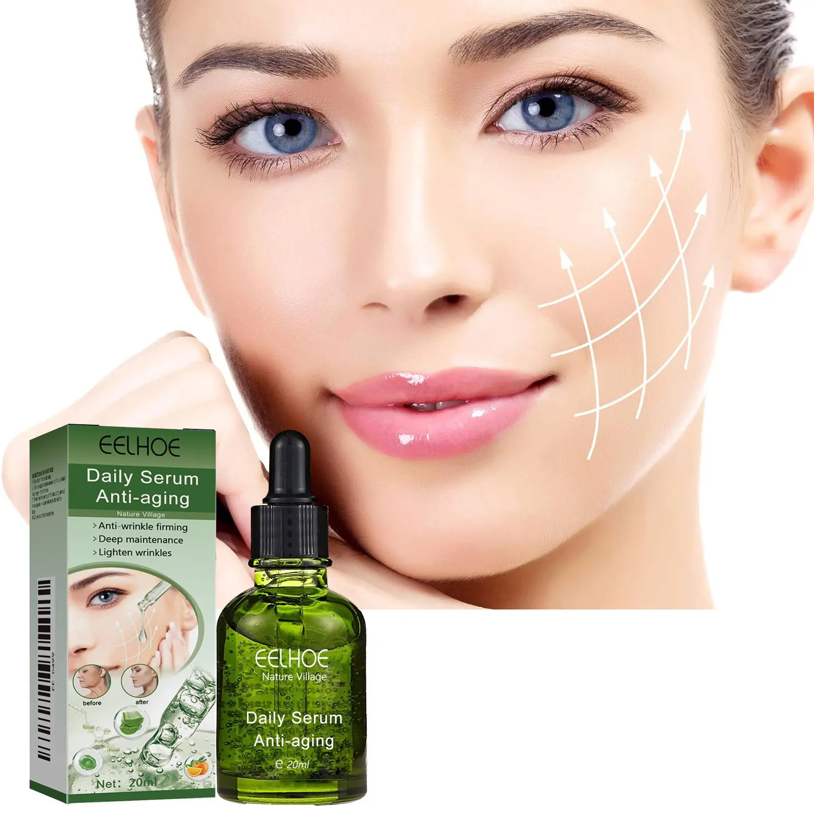 EELHOE сыворотка для лица укрепляющая лифтинг сужение пор выцветание тонкие линии