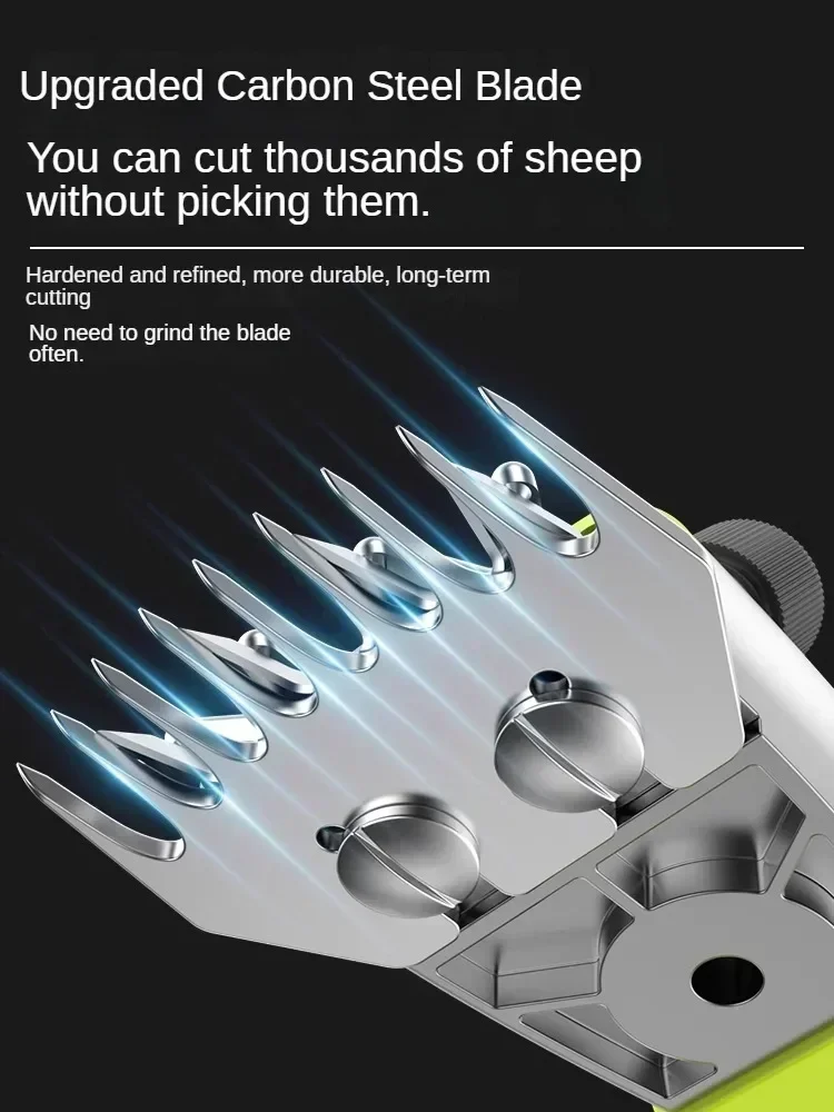 220V Heavy-Duty Electric Sheep Shears Clippers for Thick Wool and Fur Cutting