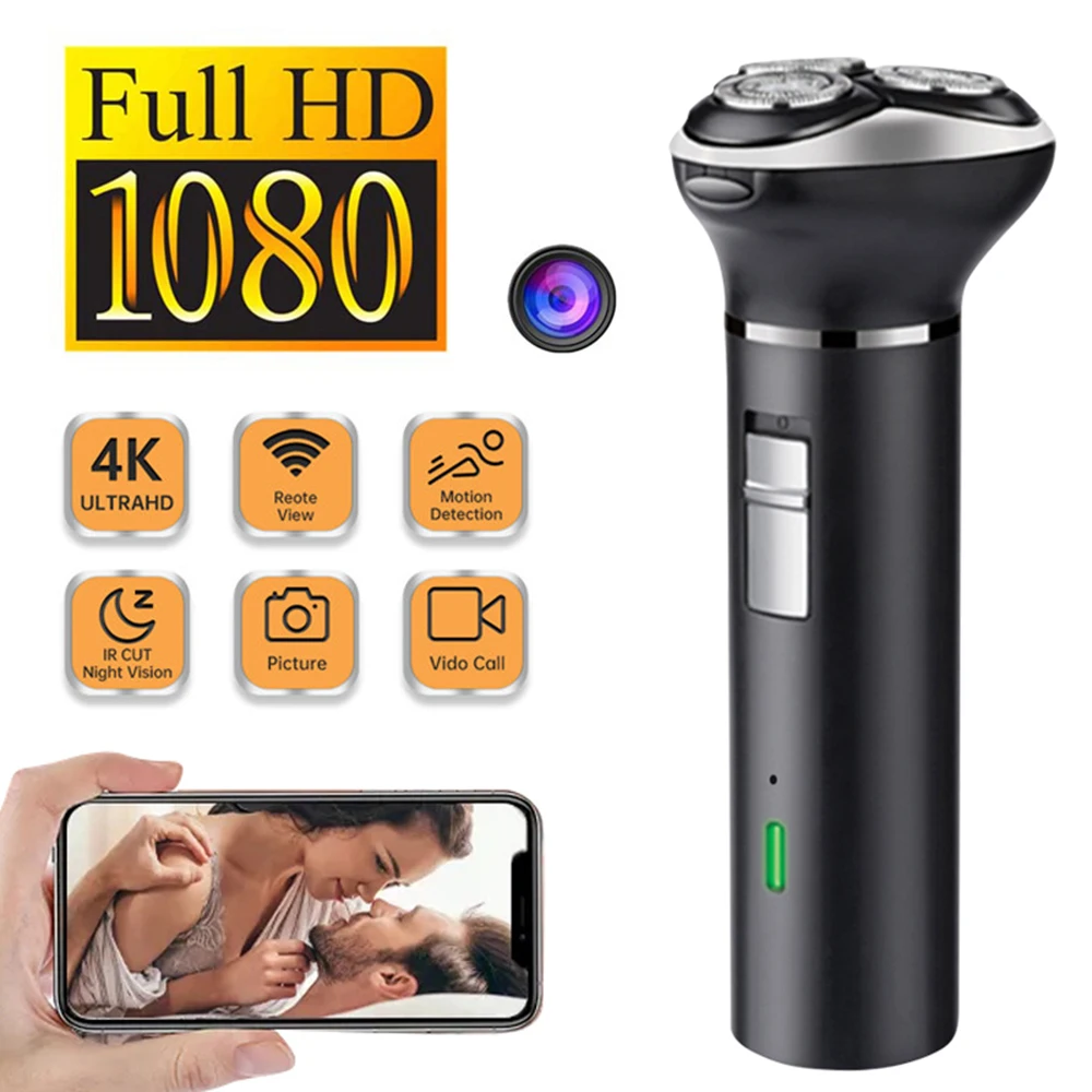 

Hot Rechargeable Electric Shaver HD Mini Camera Portable Travel Men Electric Razor Invisible Security Video Surveillance Camera