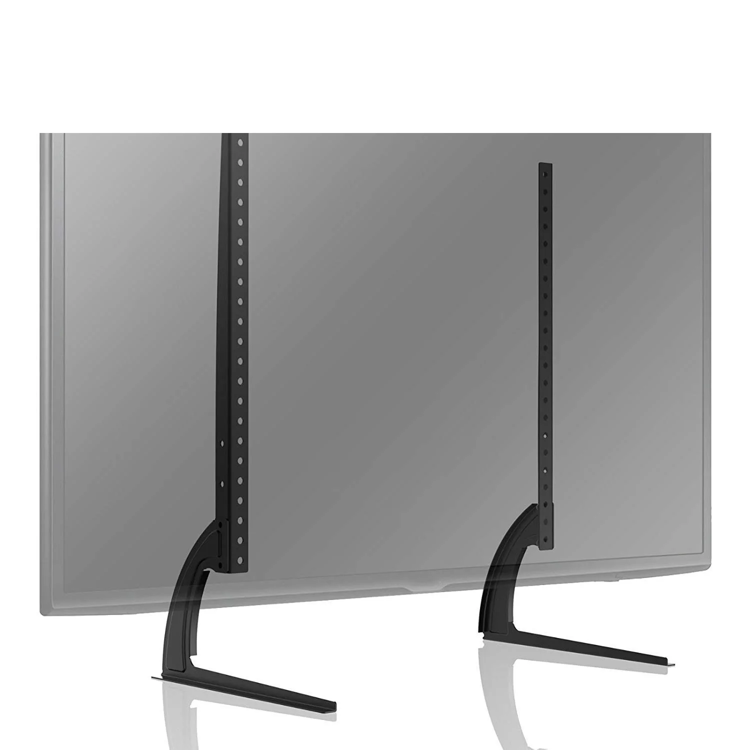 

Universal Table Top TV Monitor Stand Base with Height Adjustment fit 32-65" Flat Screen TV VESA up to 800x600mm 110Lbs