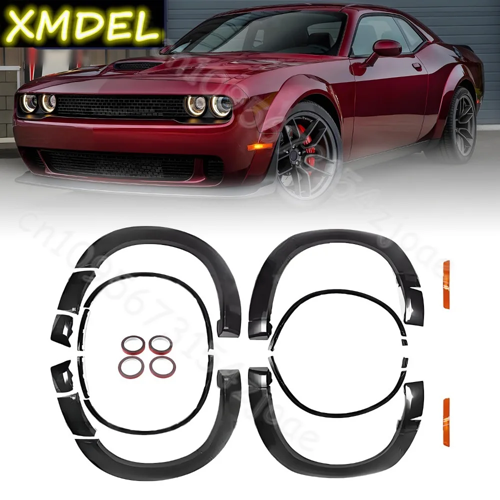 Расширители колесных крыльев черные для Dodge Challenger SRT Hellcat Demon Style 2015-2023 гг.