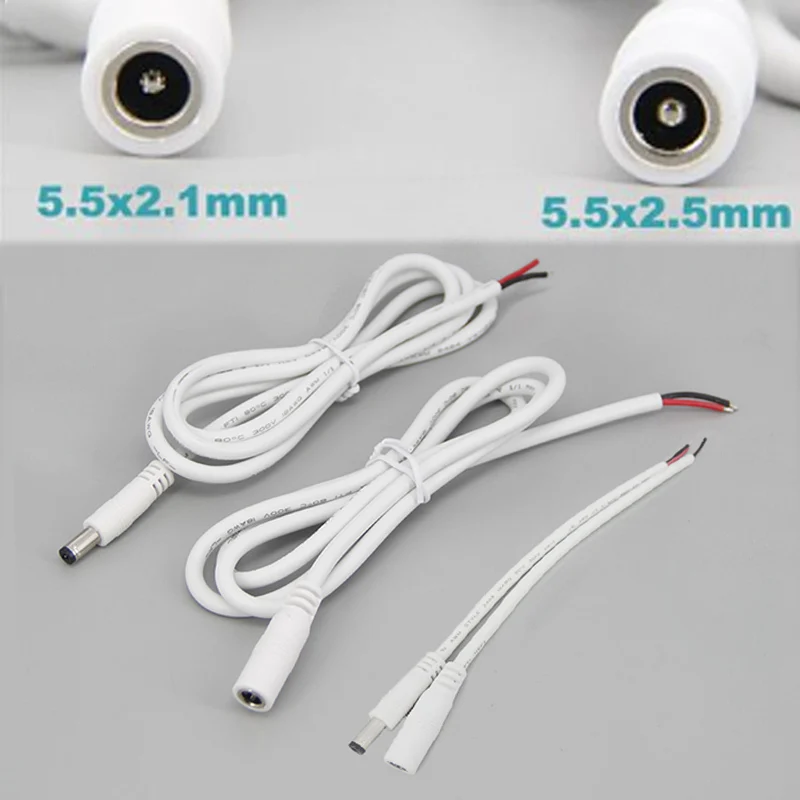 0 2 м/1 м 18awg 7A Штекерный кабель постоянного тока DC женский Разъем Удлинительный