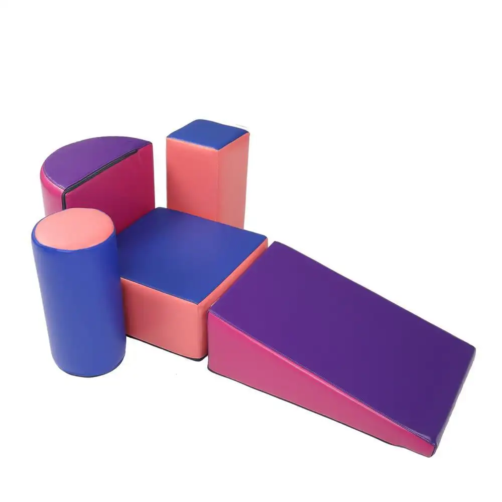 

5Pcs Kids Foam Climber Toddler Crawl Play Set Blue/Purple