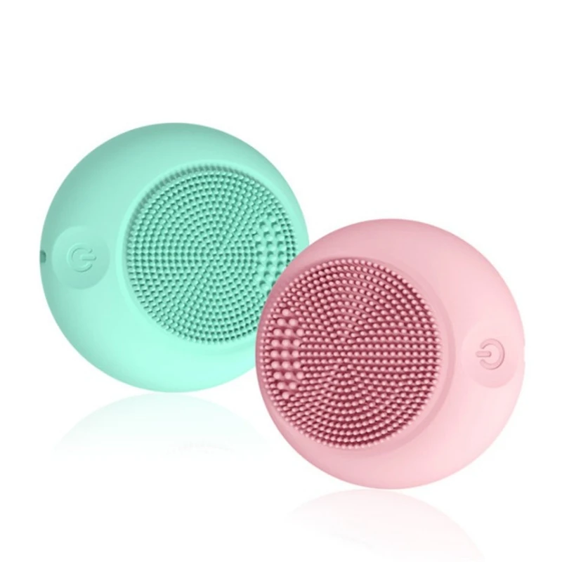 

Face Cleansing Brush Deep Pores Cleansing Skin Mini Facial Massager Waterproof Face Cleanser Silicone Brush