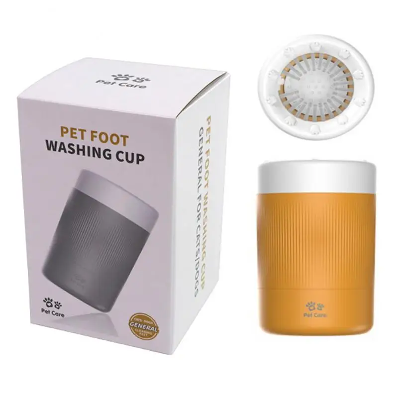 Новый очиститель лап для собак полуавтоматическая чашка мытья ног домашних