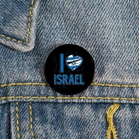 israel love printed hard pin custom funny brooches shirt lapel bag cute badge cartoon enamel pins for lover girl friends